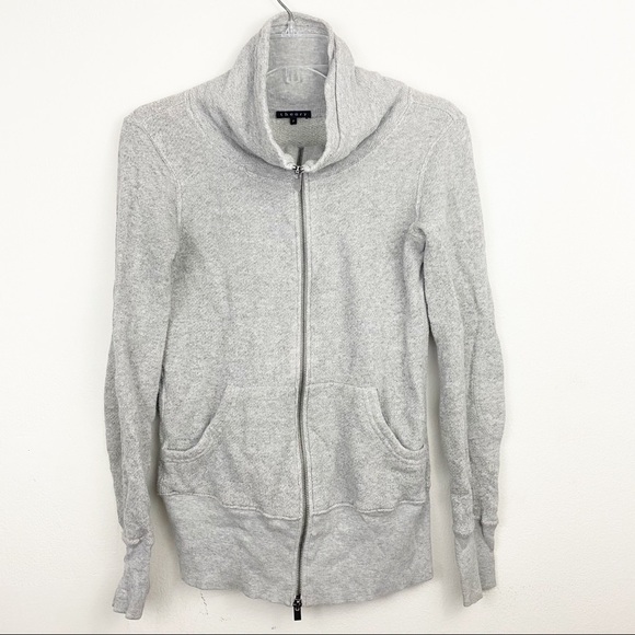 Theory Sweaters - Theory Zip Up Sweater Gray Size P